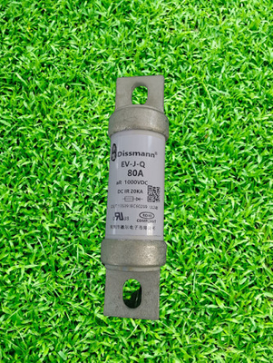 1000vdc Ev Power Protection 80-amperowy bezpiecznik ceramiczny okrągła rura przykręcana