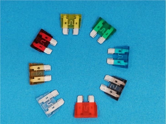 Miedziany cynowany PBT Mini LED Samochodowy bezpiecznik ostrza 1A-40A Prąd znamionowy