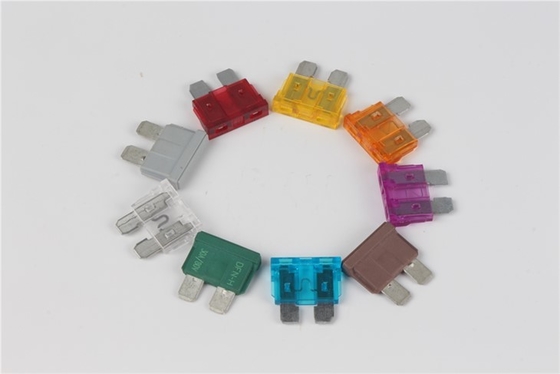 Miedziany cynowany PBT Mini LED Samochodowy bezpiecznik ostrza 1A-40A Prąd znamionowy