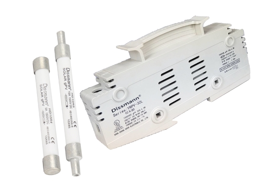 Bezpiecznik słoneczny 10 × 85 Pv, biały 30-amperowy bezpiecznik mikrokasetowy IEC60269.6 Standard