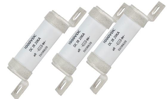 Biały Bs88 60a Bezpiecznik Materiał ceramiczny 1000VDC ISO8820 Standard
